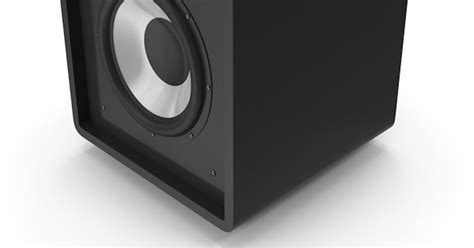 Portable Bass Speakers Black 3D, Incl. audio & concert - Envato Elements