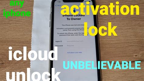 Unbelievable Icloud Activation Lock Unlock Any Iphone Ios With Apple