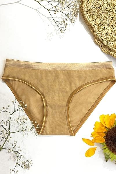 Buy Ultra Low Waist Bikini Panty In Nude Colour With Satin Waist