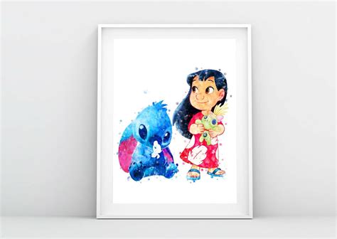 Lilo And Stitch Print Lilo Stitch Scrump Printable Art Etsy