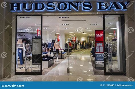 Hudson`s Bay Store Entrance in Calgary Alberta Market Mall Shopping ...