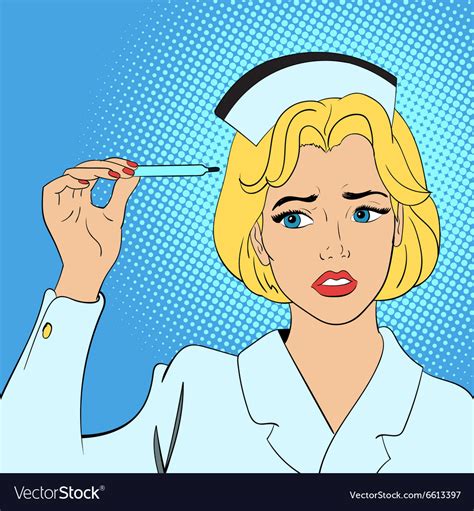 Nurse Comics Concept Royalty Free Vector Image