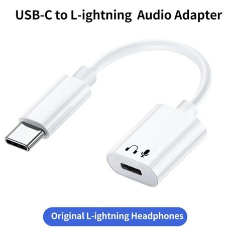 Адаптер для навушників з Type-C на Lightning AUX перехідник для ...
