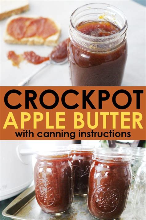 Easy Crockpot Apple Butter Recipe - Canning Instructions Included