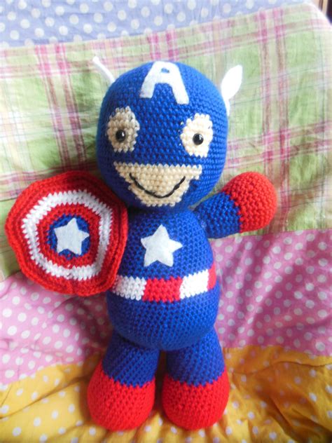 Captain America Crochet PATTERN - Etsy