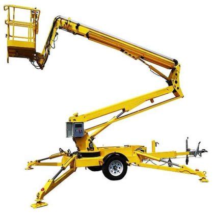 portable lifter telescoping   aerial trailertowable manlift tow