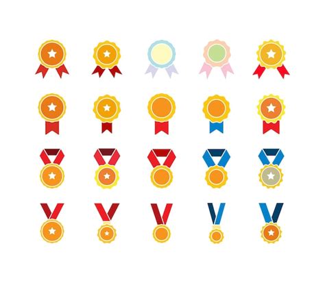 Premium Vector Medal Icon Set Vector Symbol Design Templates