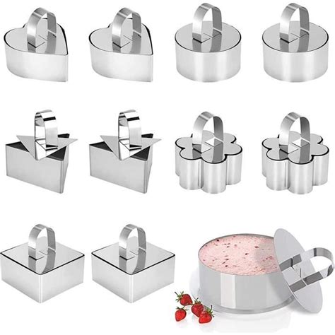 Cercle A Patisserie Emporte Piece Patisserie 10pcs Moule Gateau