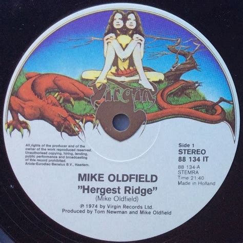 Hergest Ridge Ariola Eurodisc Lp Mike Oldfield Worldwide Discography