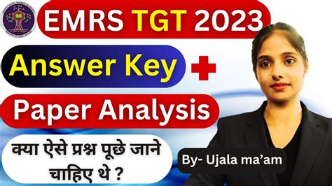 Emrs Tgt Answer Key 2023 Emrs Tgt Answer Key Emrs Tgt Paper