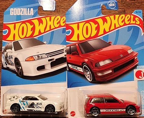 NEW HOT WHEELS Nissan Skyline GT R R Godzilla Honda Civic EF Red PicClick UK