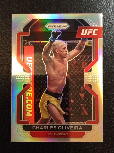 Panini Prizm Ufc Charles Oliveira Silver Prizm Ebay