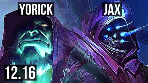 Yorick Vs Jax Top Games Rank Yorick M Mastery