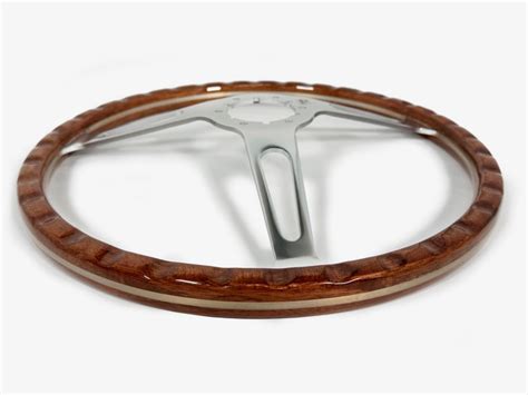 Steering Wheel Kit Walnut Classic Wood Steering Wheel Green Pmd Horn Button 1967 68 Firebird