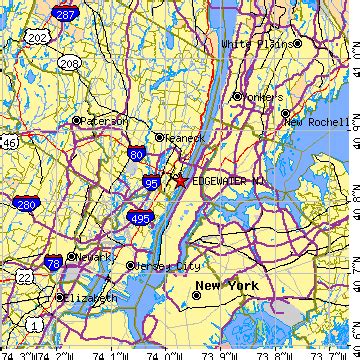 Edgewater, New Jersey (NJ) ~ population data, races, housing & economy