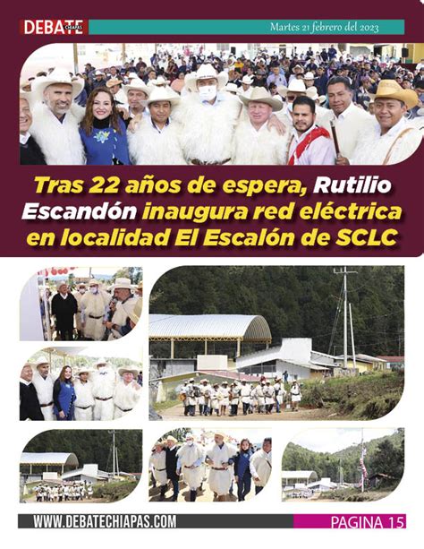 Tras 22 años de espera Rutilio Escandón inaugura red eléctrica en