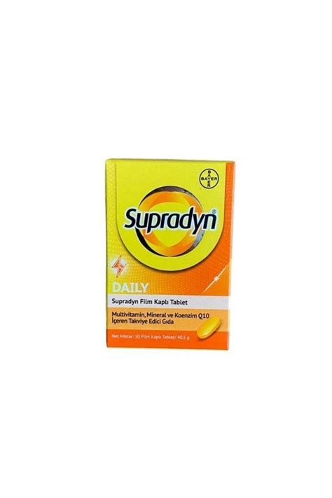 Supradyn Daily Koenzim Q10 30 Film Kaplı Tablet - Fiyatı, Yorumları