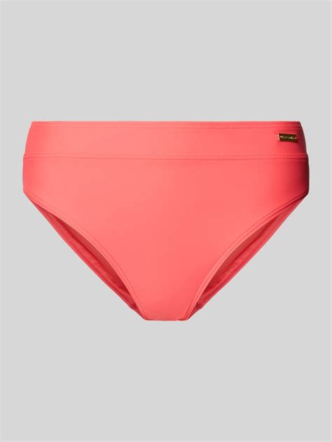 Kup Online LASCANA Figi Bikini Z Detalem Z Logo Koralowy