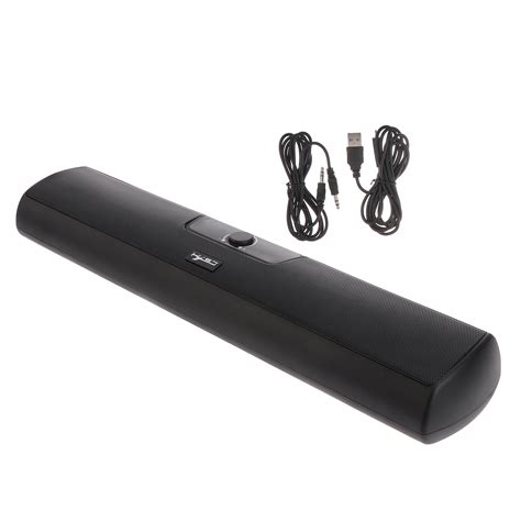 Long Computer Speaker Sound Bar Wired Laptop Subwoofer Loudspeaker Desktop Soundbars - Walmart.com