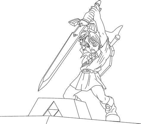 Coloriage Zelda 113206 Jeux Vidéos Dessin à Colorier Coloriages