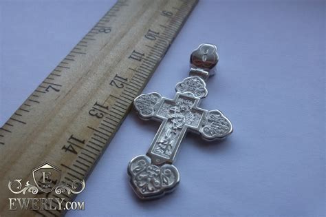 Купить женский серебряный крестик (серебро 925 пробы), цена - интернет ...