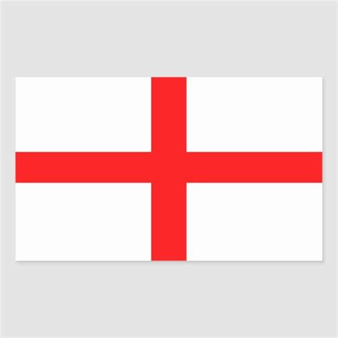 England Flag of St George Rectangular Sticker | Zazzle | England flag ...