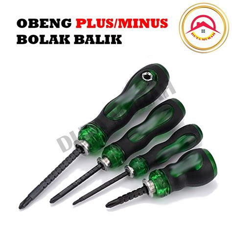 Jual Obeng Plus Minus Bolak Balik Way Gagang Karet Shopee Indonesia