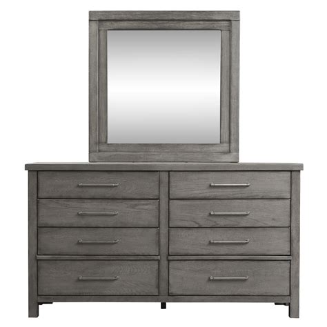 Modern Farmhouse Queen Platform Bed Dresser And Mirror Chest