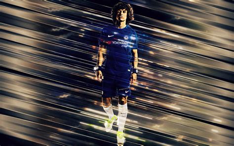 David Luiz Arte Creativo De Chelsea Espalda Central Defensor Estilo