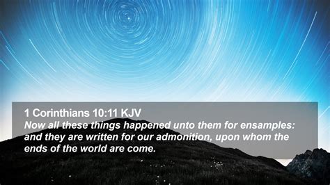 1 Corinthians 10 11 Kjv Desktop Wallpaper Now All These Things