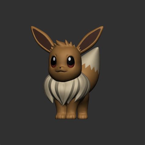 Archivo Stl Gratis Eevee Pokemon Gratisplan De La Impresora D Para