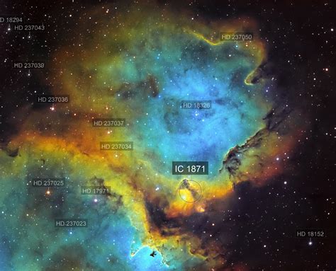 Soul Nebula In The Hubble Palette Chuck S Astrophotography Astrobin