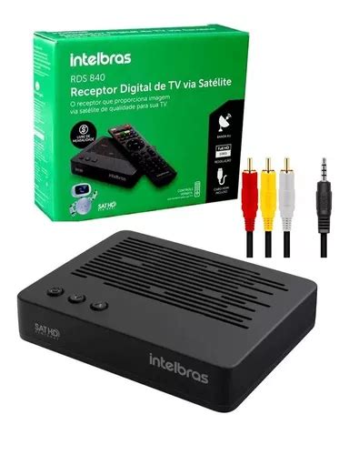 Receptor Intelbras Parab Lica Digital Sat Hd Cabo Av P Tv Frete Gr Tis