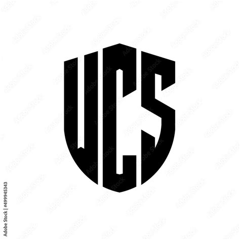 WCS letter logo design. WCS modern letter logo with black background ...