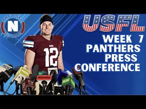 Usfl Panthers Week Post Game Press Conference After Big Win Against