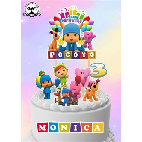 pocoyo theme cake topper | Shopee Philippines