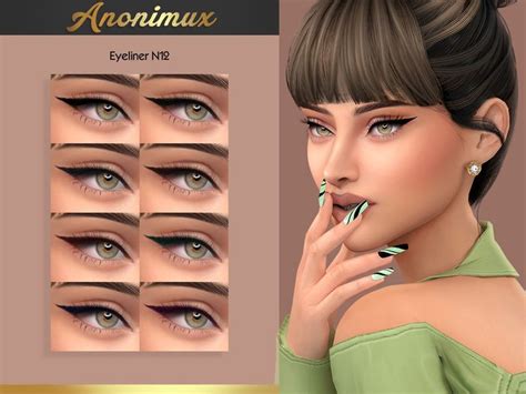 Anonimux Simmer S Eyeliner N12 In 2024 Sims 4 Cc Makeup The Sims 4