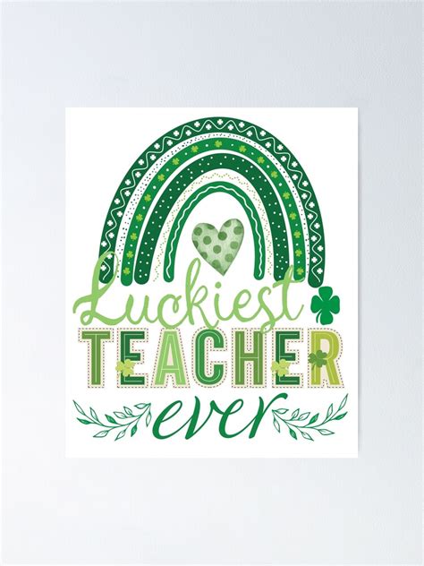 Luckiest Teacher Ever St Patricks Day 2022 Preschool Elementary