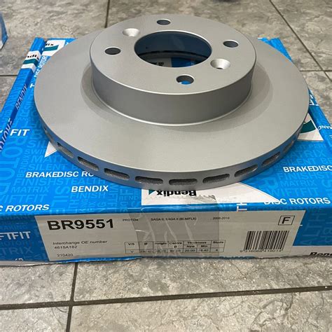 PROTON SAGA BLM FLX SAGA NEW 2016 FRONT BRAKE DISC ROTOR BENDIX