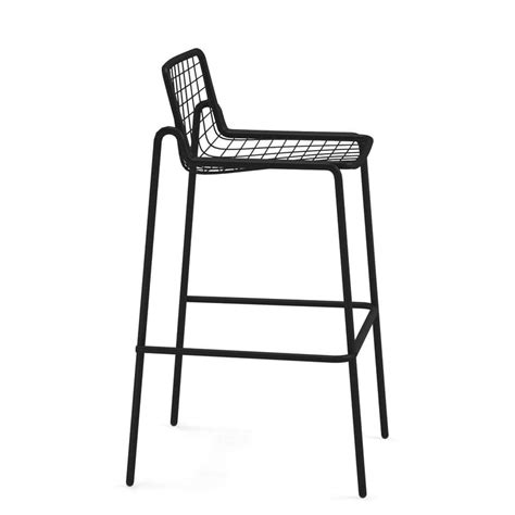 Tabouret Haut Empilable Rio R50 Emu Noir Made In Design