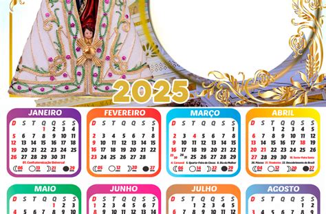 Calendário 2025 Iluminado Por Nossa Senhora Png Imagem Legal