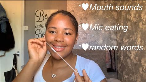 Asmr Mouth Sounds Mic Eating Sleep Triggers Youtube