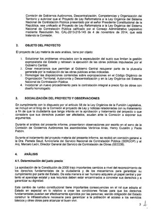 Primer Debate del Proyecto de Ley Reformatoria a la Ley Orgánica del