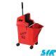 Syr Ladybug Litre Kentucky Mop Bucket Wringer W Castor Wheels