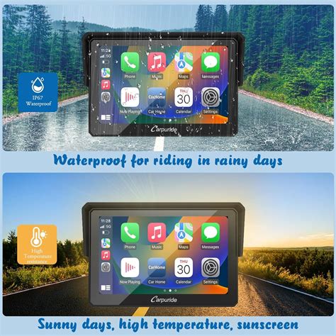 2023 Newest Carpuride W502 Motorcycle Gps Wireless Portable Apple