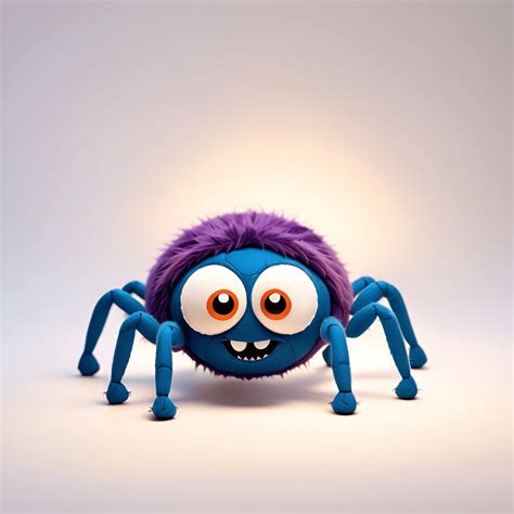 Cute Cartoon Spider - Free Download - AI Scribbles