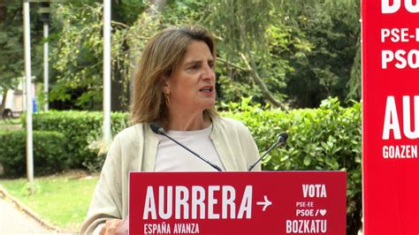 Teresa Ribera Vicepresidenta Del Gobierno Acusa A La Derecha De