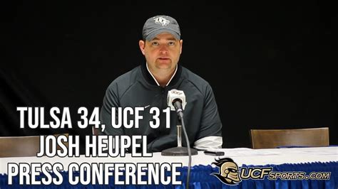 Tulsa Ucf Josh Heupel Press Conference Youtube