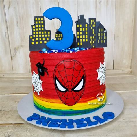 Spiderman Birthday Cake (3) | Baked by Nataleen