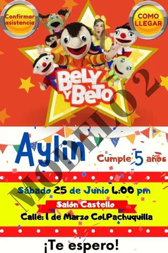 Invitación Bely Y Beto Digital Interactiva 2 Botones en venta en